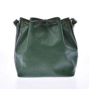 LOUIS VUITTON Epi Noe Green Leather Shoulder Bag